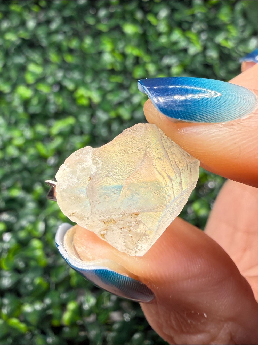 Raw Madagascar Moonstone Freeform Pendant